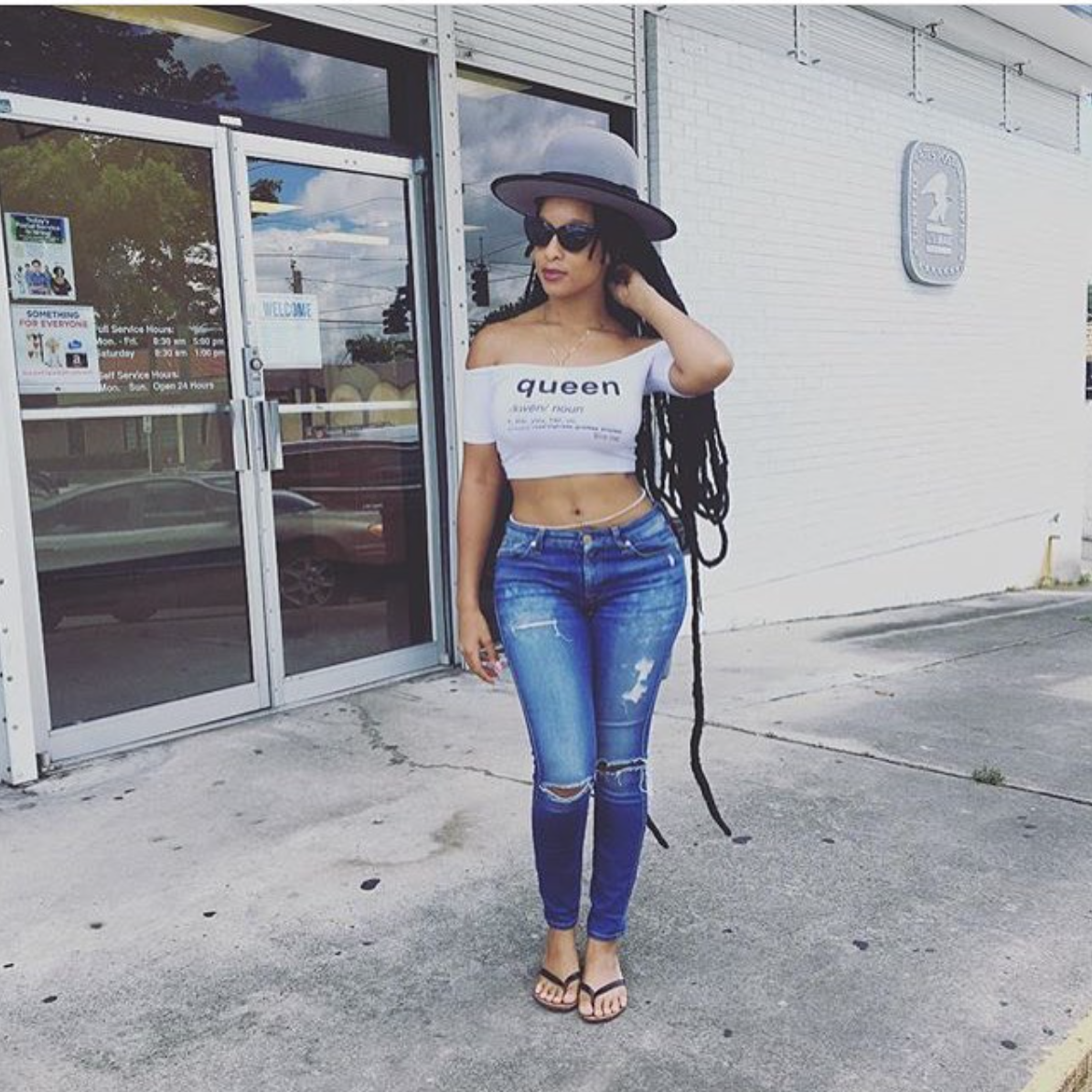 Queen Definition Off The Shoulder Crop